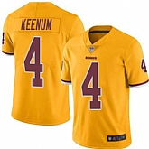 Nike Redskins 4 Case Keenum Color Rush Gold Limited Jersey Dzhi,baseball caps,new era cap wholesale,wholesale hats